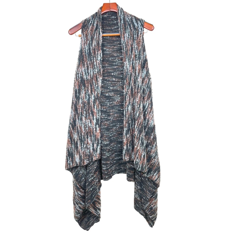 Kimono Vest Cardigan OS Boho Earthy Granola Grunge Oversized Western Long Line